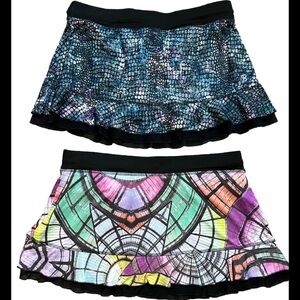 Sofibella Ladies Size XL Activewear Tennis Skort Skirt Pickleball Golf LOT OF 2